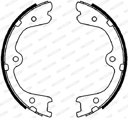 FERODO Bremsbackensatz, Feststellbremse