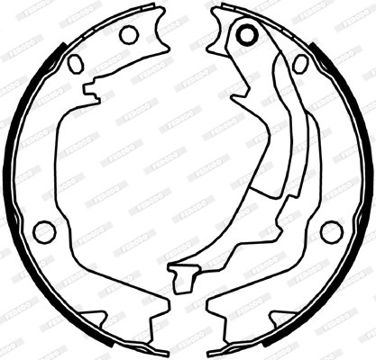 FERODO Bremsbackensatz, Feststellbremse