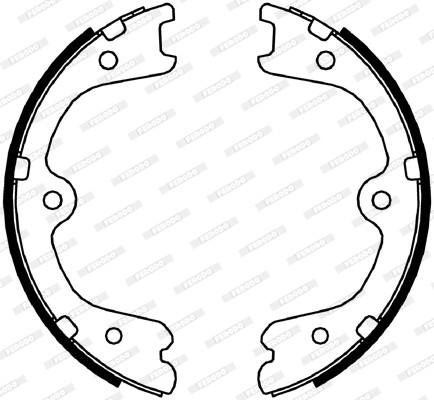 FERODO Bremsbackensatz, Feststellbremse