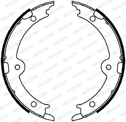 FERODO Bremsbackensatz, Feststellbremse