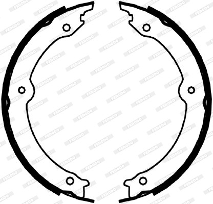 FERODO Bremsbackensatz, Feststellbremse