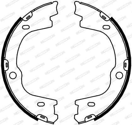 FERODO Bremsbackensatz, Feststellbremse