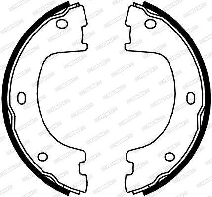 FERODO Bremsbackensatz, Feststellbremse