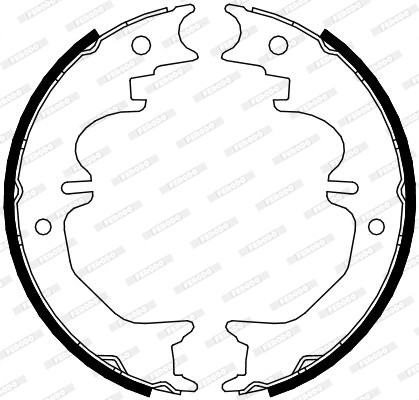 FERODO Bremsbackensatz, Feststellbremse