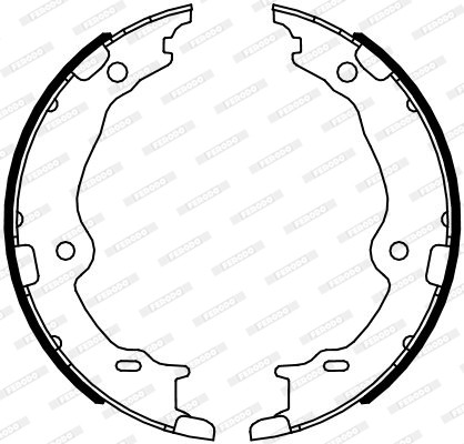 FERODO Bremsbackensatz, Feststellbremse