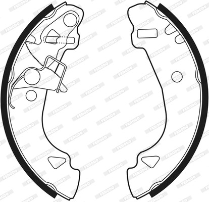 FERODO Bremsbackensatz