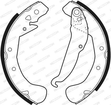 FERODO Bremsbackensatz