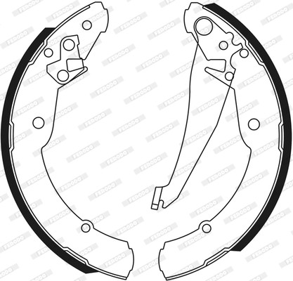 FERODO Bremsbackensatz