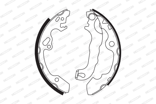 FERODO Bremsbackensatz