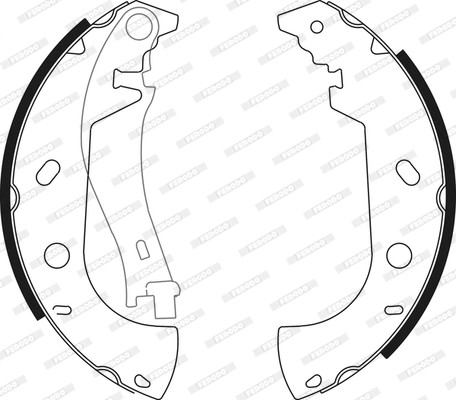 FERODO Bremsbackensatz