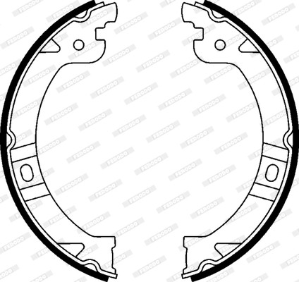 FERODO Bremsbackensatz, Feststellbremse