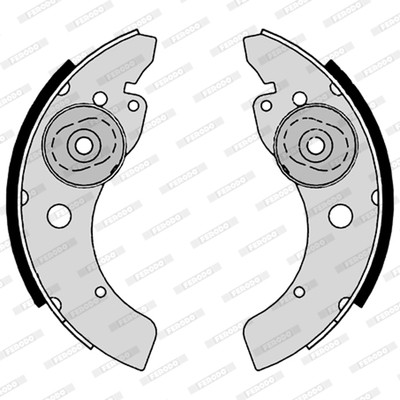 FERODO Bremsbackensatz