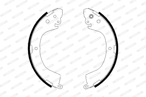 FERODO Bremsbackensatz