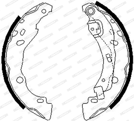 FERODO Bremsbackensatz