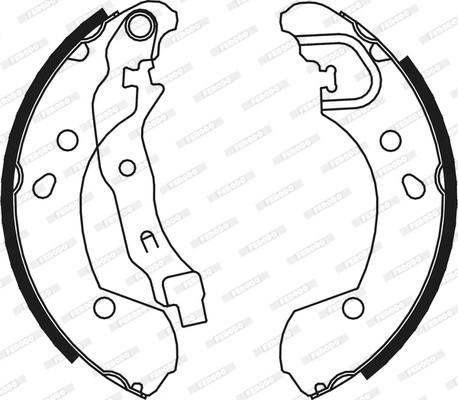 FERODO Bremsbackensatz