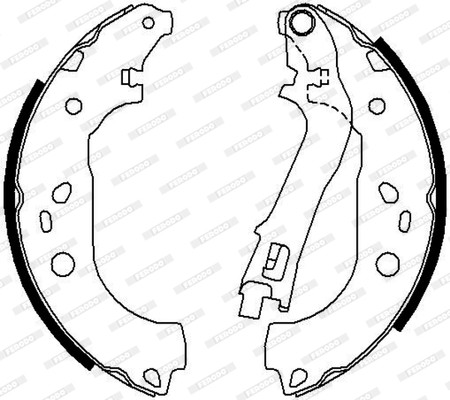 FERODO Bremsbackensatz