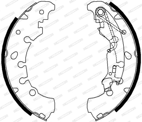 FERODO Bremsbackensatz