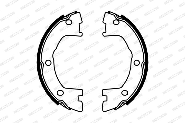 FERODO Bremsbackensatz, Feststellbremse