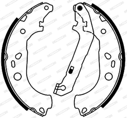 FERODO Bremsbackensatz
