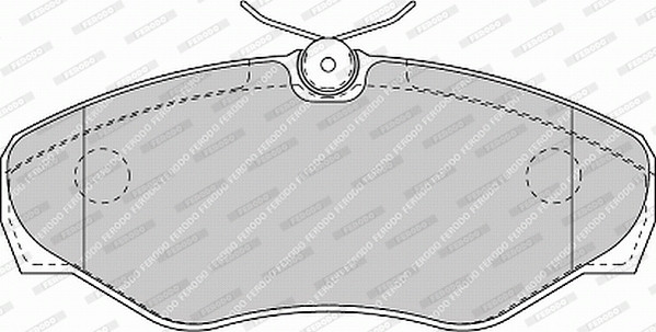 FERODO Bremsbelagsatz, Scheibenbremse