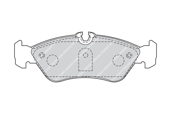 FERODO Bremsbelagsatz, Scheibenbremse