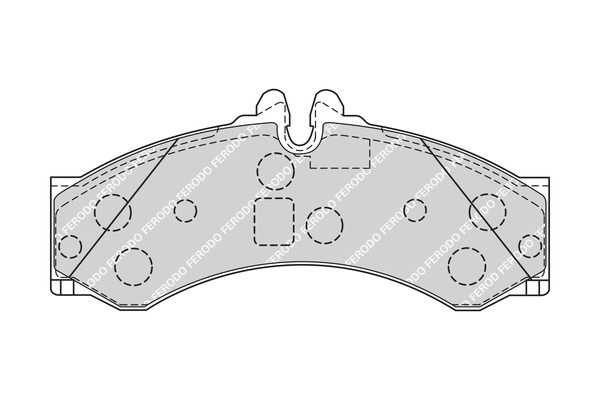 FERODO Bremsbelagsatz, Scheibenbremse