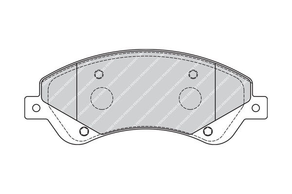 FERODO Bremsbelagsatz, Scheibenbremse