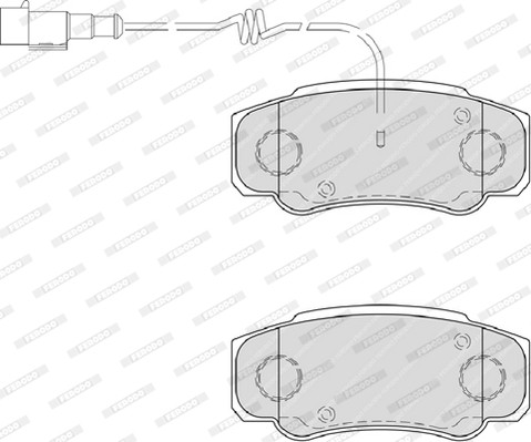 FERODO Bremsbelagsatz, Scheibenbremse