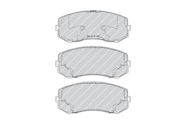 FERODO Bremsbelagsatz, Scheibenbremse