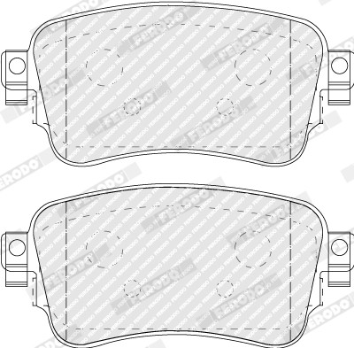 FERODO Bremsbelagsatz, Scheibenbremse