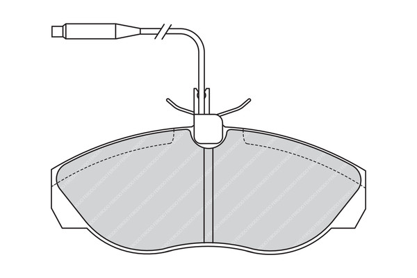 FERODO Bremsbelagsatz, Scheibenbremse