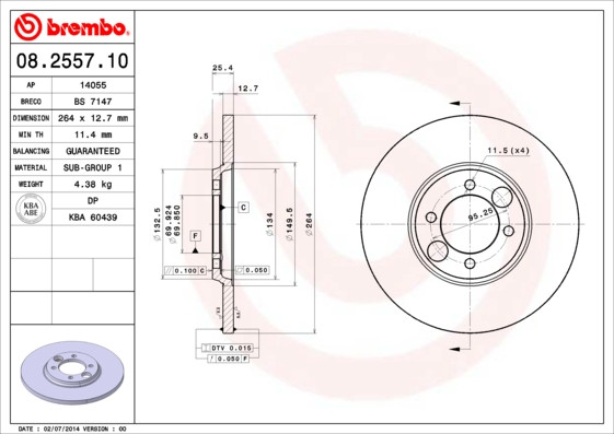 BREMBO Bremsscheibe