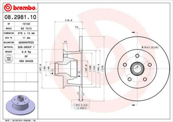 BREMBO Bremsscheibe