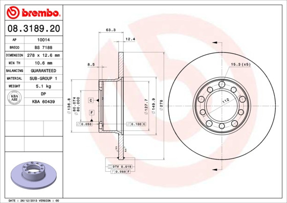 BREMBO Bremsscheibe
