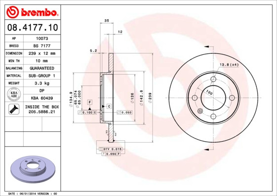 BREMBO Bremsscheibe