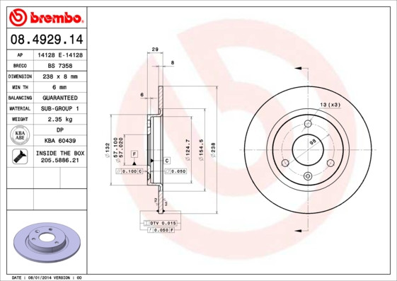 BREMBO Bremsscheibe
