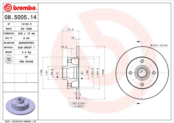 BREMBO Bremsscheibe
