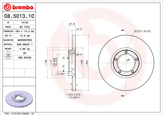 BREMBO Bremsscheibe
