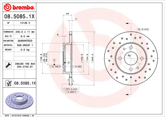 BREMBO Bremsscheibe