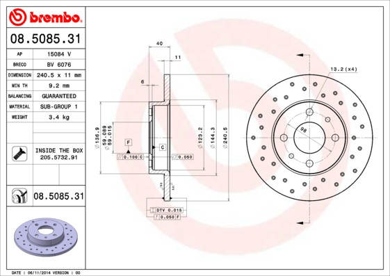 BREMBO Bremsscheibe