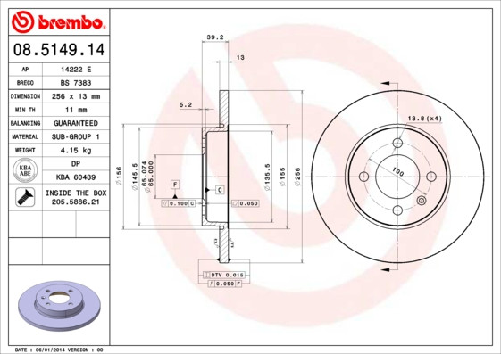 BREMBO Bremsscheibe