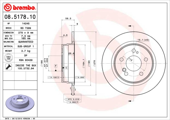 BREMBO Bremsscheibe