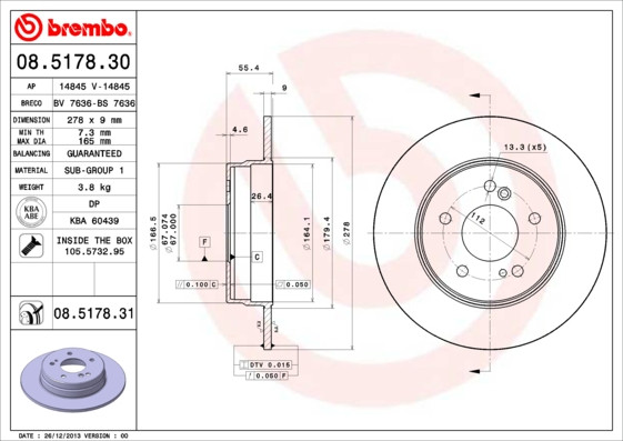 BREMBO Bremsscheibe
