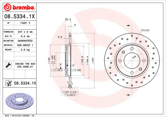 BREMBO Bremsscheibe