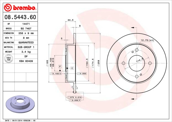 BREMBO Bremsscheibe