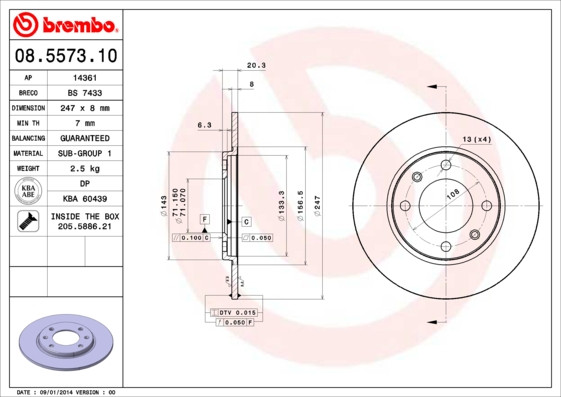 BREMBO Bremsscheibe
