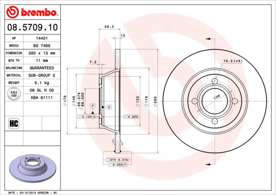 BREMBO Bremsscheibe