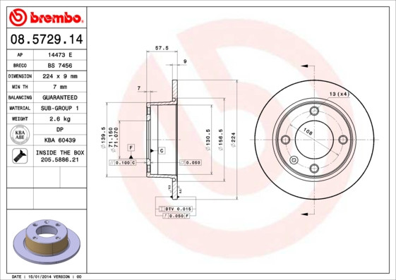 BREMBO Bremsscheibe