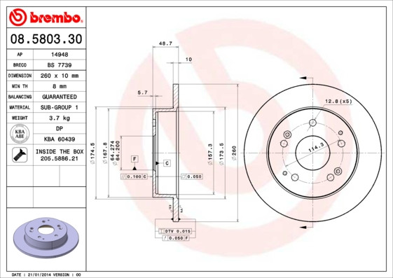 BREMBO Bremsscheibe