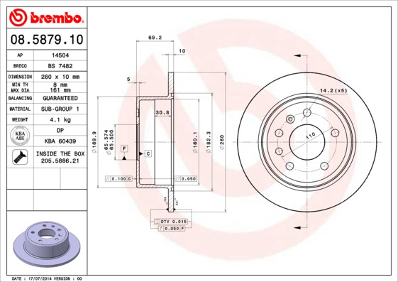 BREMBO Bremsscheibe